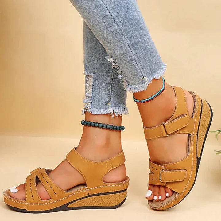 Frama Store | Women's Adjustable Orthopedic Comfort Sandals - Frama Store Frama Store | Women's Adjustable Orthopedic Comfort Sandals - Yellow / 2