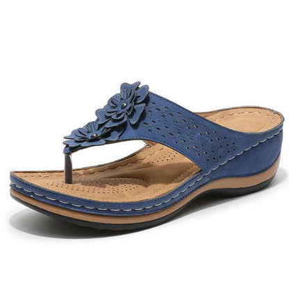 Sandale orthopédique à fleurs pour femme | Ponty
