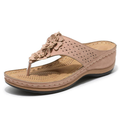 Sandale orthopédique à fleurs pour femme | Ponty