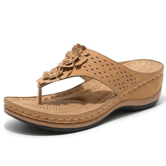 Sandale orthopédique à fleurs pour femme | Ponty