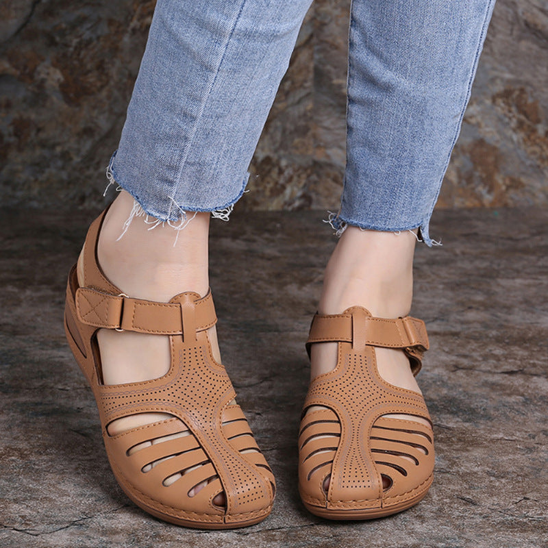 Frama Store | Women's Orthopedic Closed-Toe Comfort Sandals - Frama Store Frama Store | Women's Orthopedic Closed-Toe Comfort Sandals - Brown / 3