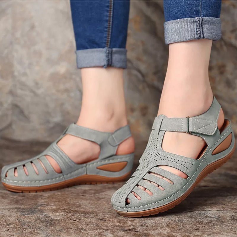 Frama Store | Women's Orthopedic Closed-Toe Comfort Sandals - Frama Store Frama Store | Women's Orthopedic Closed-Toe Comfort Sandals - Brown / 3