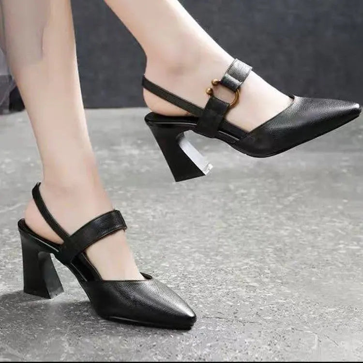 Frama Store | Elegant Orthopedic Block Heel Sandals for Women - Frama Store Frama Store | Elegant Orthopedic Block Heel Sandals for Women - Brown / 2.5