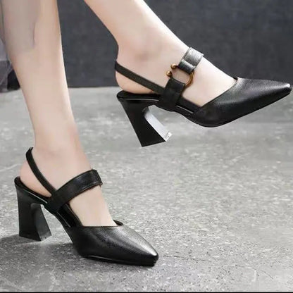 Frama Store | Elegant Orthopedic Block Heel Sandals for Women - Frama Store Frama Store | Elegant Orthopedic Block Heel Sandals for Women - Brown / 2.5